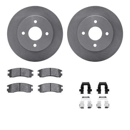 DYNAMIC FRICTION CO 6512-53010, Rotors with 5000 Advanced Brake Pads includes Hardware 6512-53010